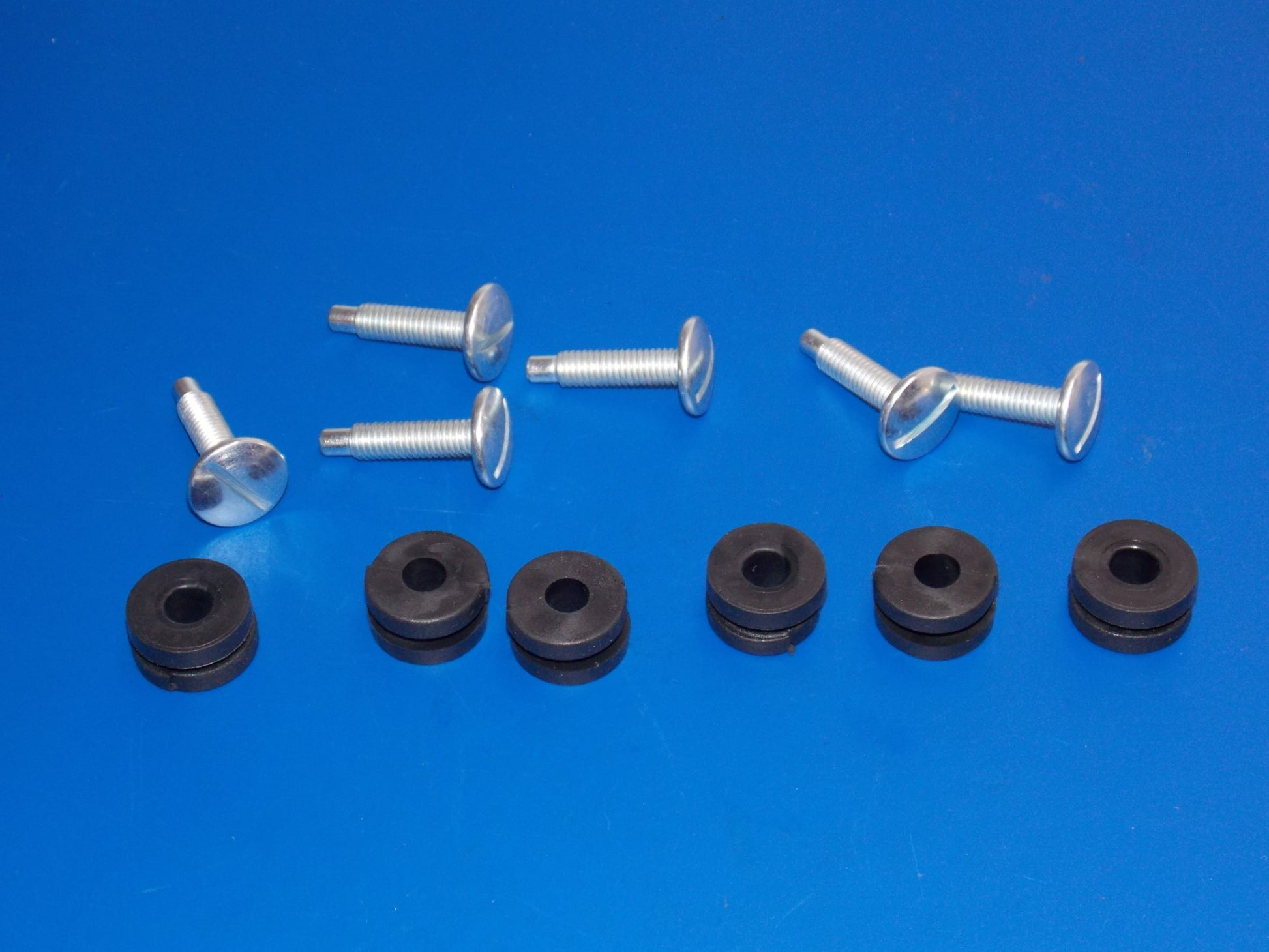 1970-80's KTM FRAME SIDE PANELS MOUNTING 6 SCREWS+RUBBER GROMMETS CHASSIS PLATES - MotoRaider