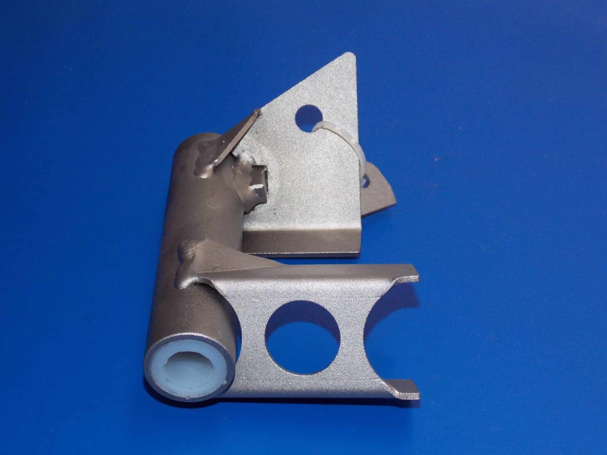 1971-73 KTM MC GS 125 SACHS 175 BLACK MOTOR SIDE KICK STAND MOUNT FRAME BRACKET - MotoRaider