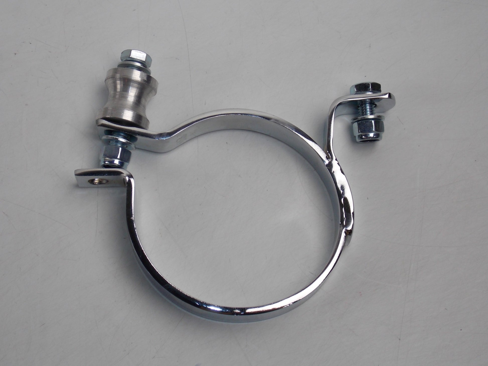 1969-71 KTM PENTON 100 125 EXHAUST REAR MOUNT RING+SPACER BRACKET CLAMP MUFFLER - MotoRaider