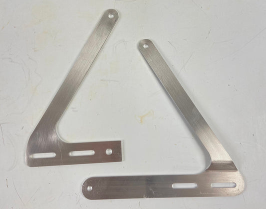 1973-75 KTM MC GS 100 125 SACHS MOTOR CHAIN GUIDE ALUMINUM BRACKETS MOUNTS - MotoRaider