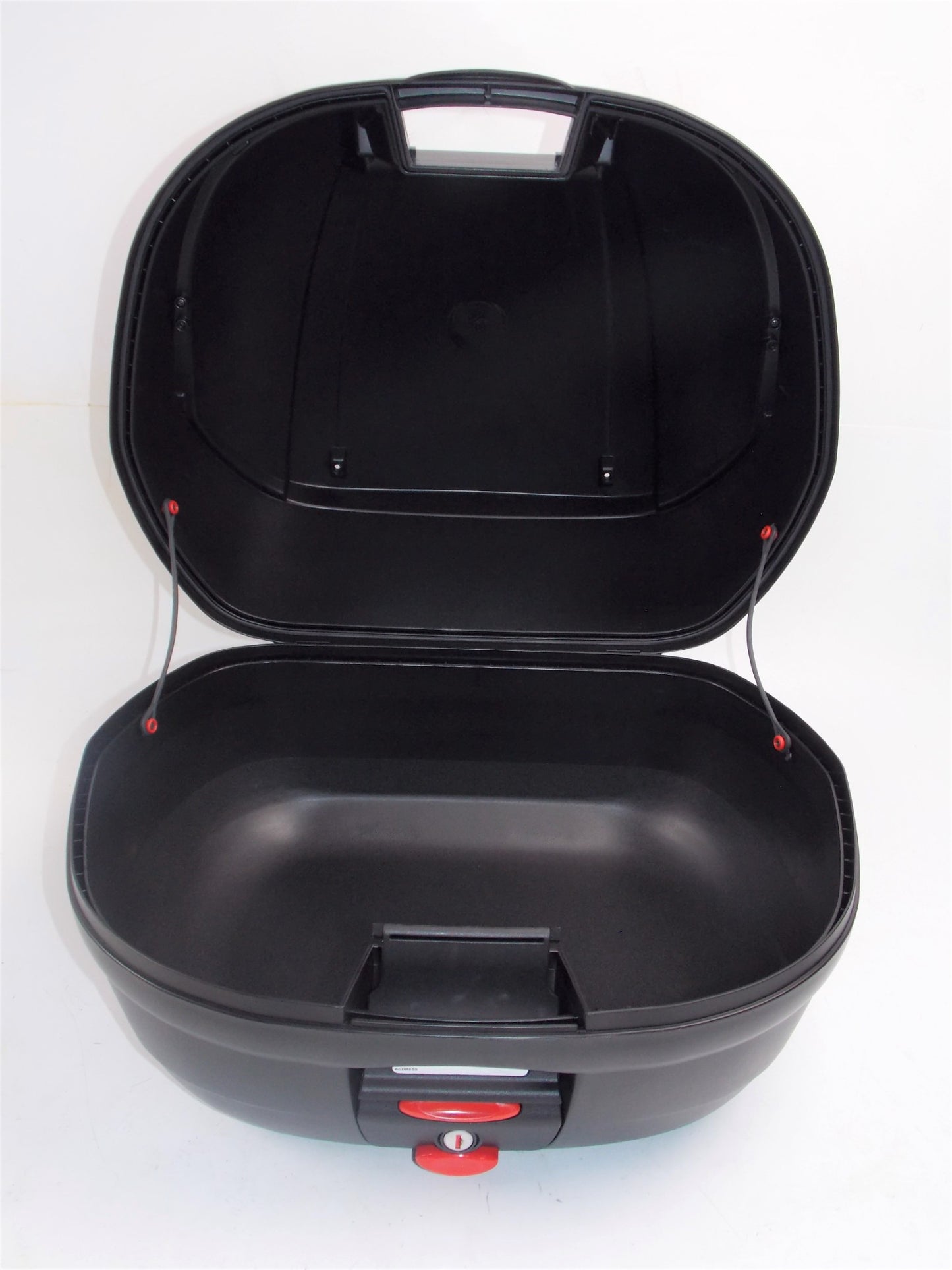 SCOOTER TOP CASE LUGGAGE 37L BLACK+MOUNT PLATE+SILVER PANEL MALAGUTI 06511003 - MotoRaider