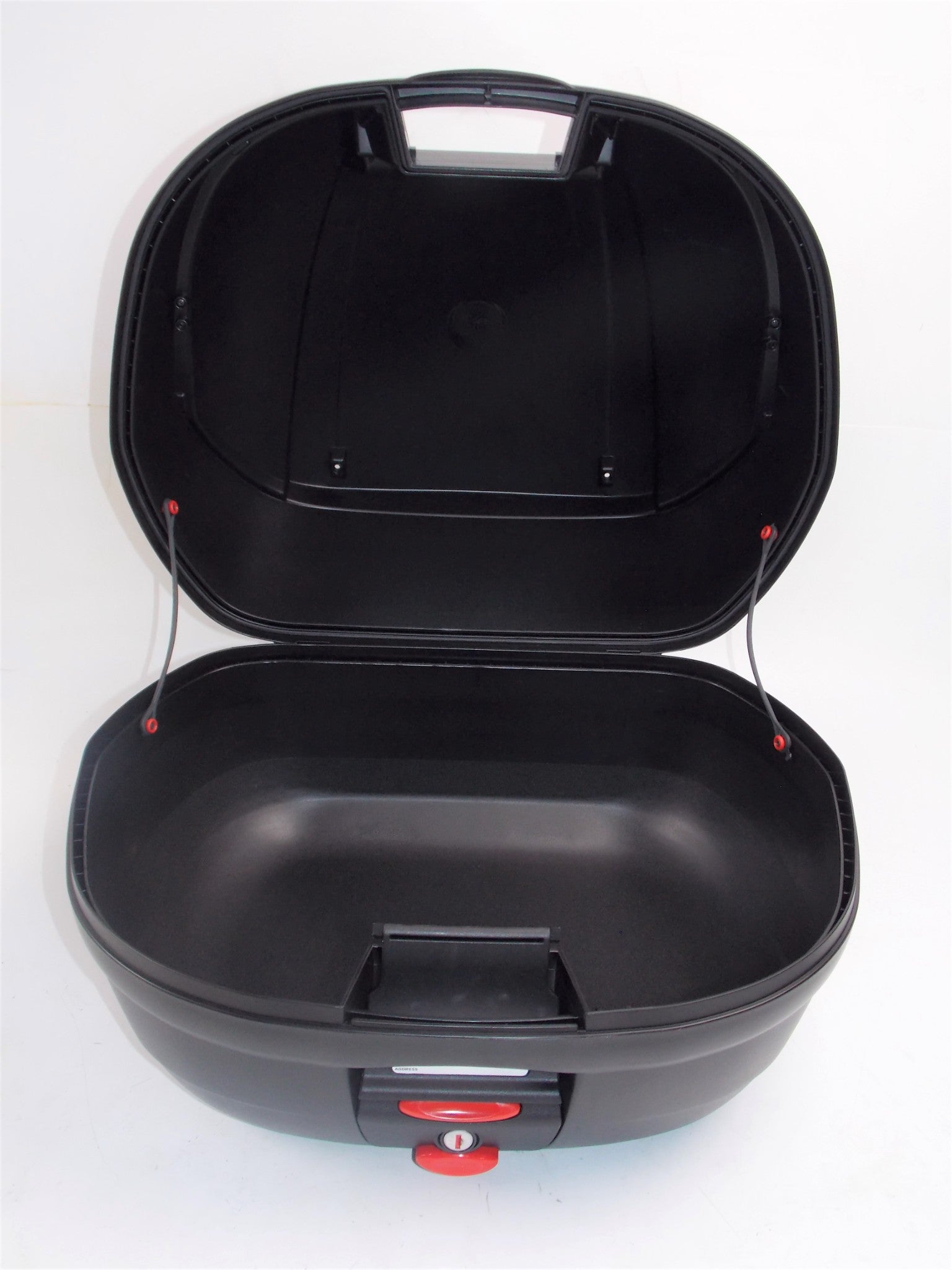 SCOOTER TOP CASE LUGGAGE 37L BLACK+MOUNT PLATE+SILVER PANEL MALAGUTI 06511003 - MotoRaider