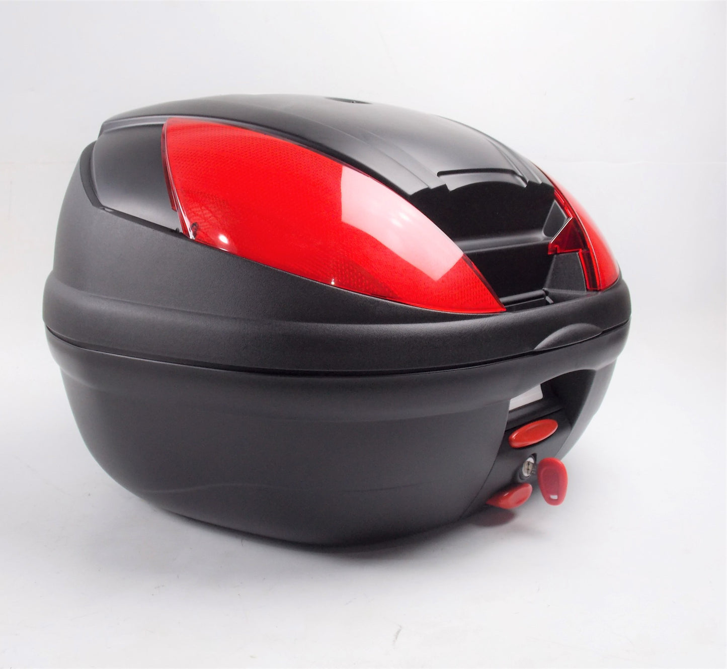 SCOOTER TOP CASE LUGGAGE 37L BLACK+MOUNT PLATE+SILVER PANEL MALAGUTI 06511003 - MotoRaider