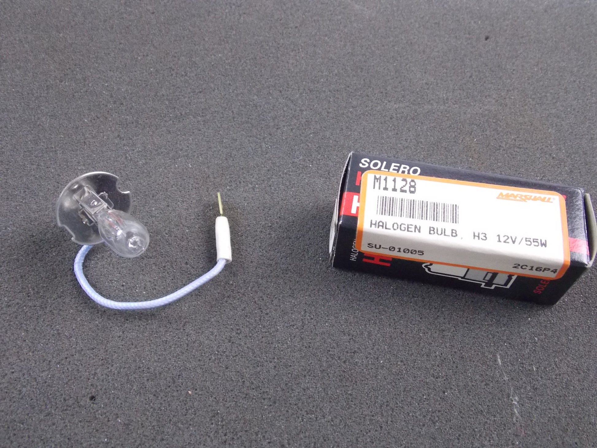 SOLERO HALOGEN BULB LIGHT H3 12V/55W SU-01005 | M1128 - MotoRaider