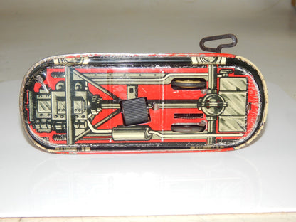 1950's TIN FRICTION TOY CAR MAR WDP DISNEY MINNIE MICKEY PLUTO GOOFY DONALD - MotoRaider
