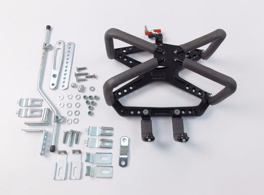 GIVI ENDURO UNIVERSAL SINGLE SIDE BAG FRAME BMW LENGTH 11" + KEYS + HARDWARE KIT - MotoRaider