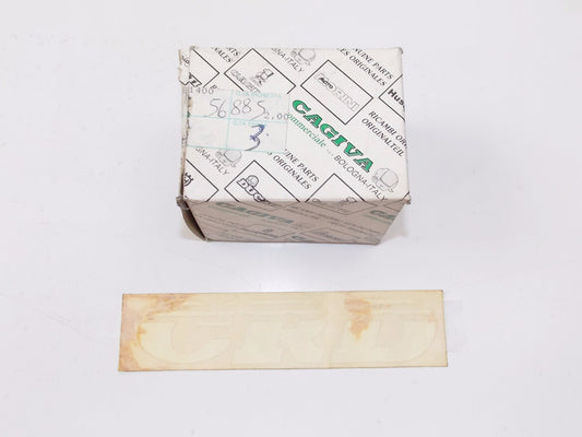 NOS OEM CAGIVA 1987-1988 FRECCIA 125 DUCATI MORINI STICKER "CRD" 800056885 - MotoRaider