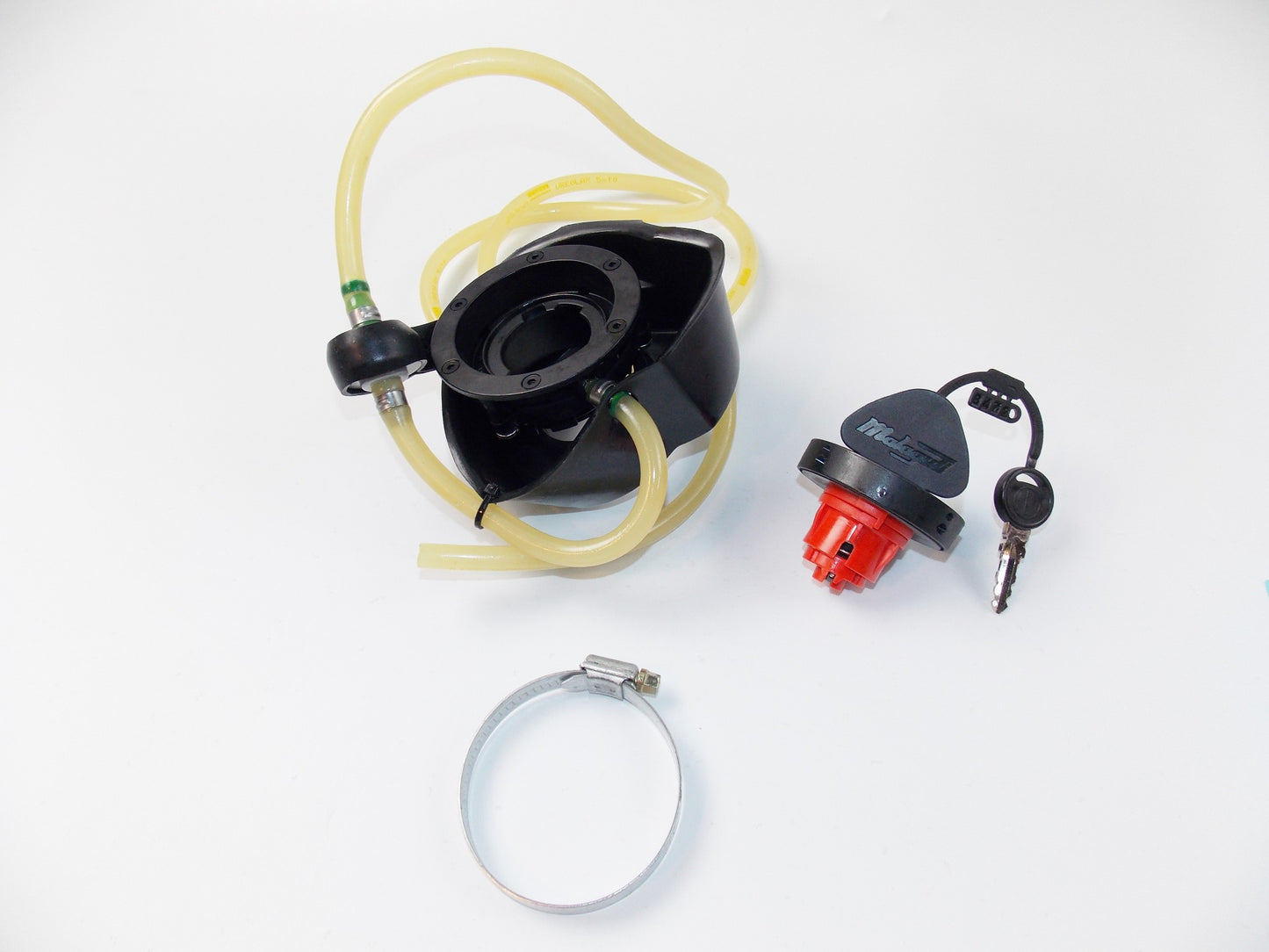 OEM MALAGUTI CROSSER CR1 RED TAIL GAS TANK COVER + FUEL CAP + GASKET 063.244.81 - MotoRaider