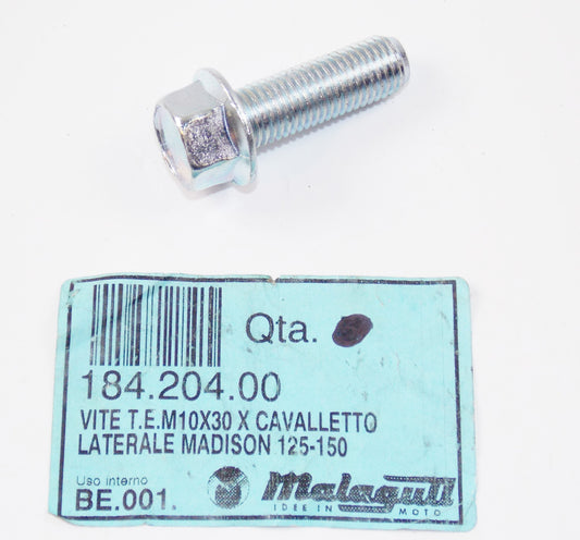 NOS OEM MALAGUTI MADISON R180/S200 SIDE STAND FIXING SCREW M10x30 184.204.00 - MotoRaider