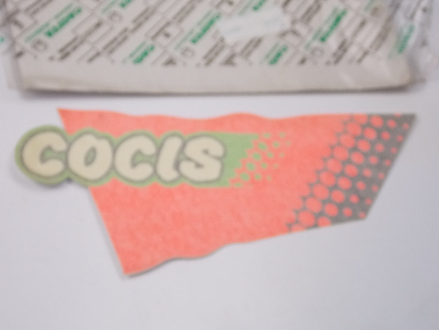 NOS OEM CAGIVA 89-90 COCIS 50-2 LEFT SIDE STCKER "COCIS" 800066375 - MotoRaider