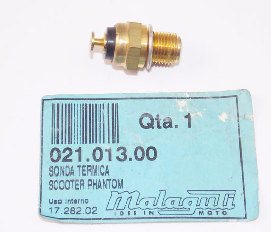 NOS OEM MALAGUTI F 15 LC 2D RESTYLING WATER TEMPERATURE SENDER 021.013.00 - MotoRaider