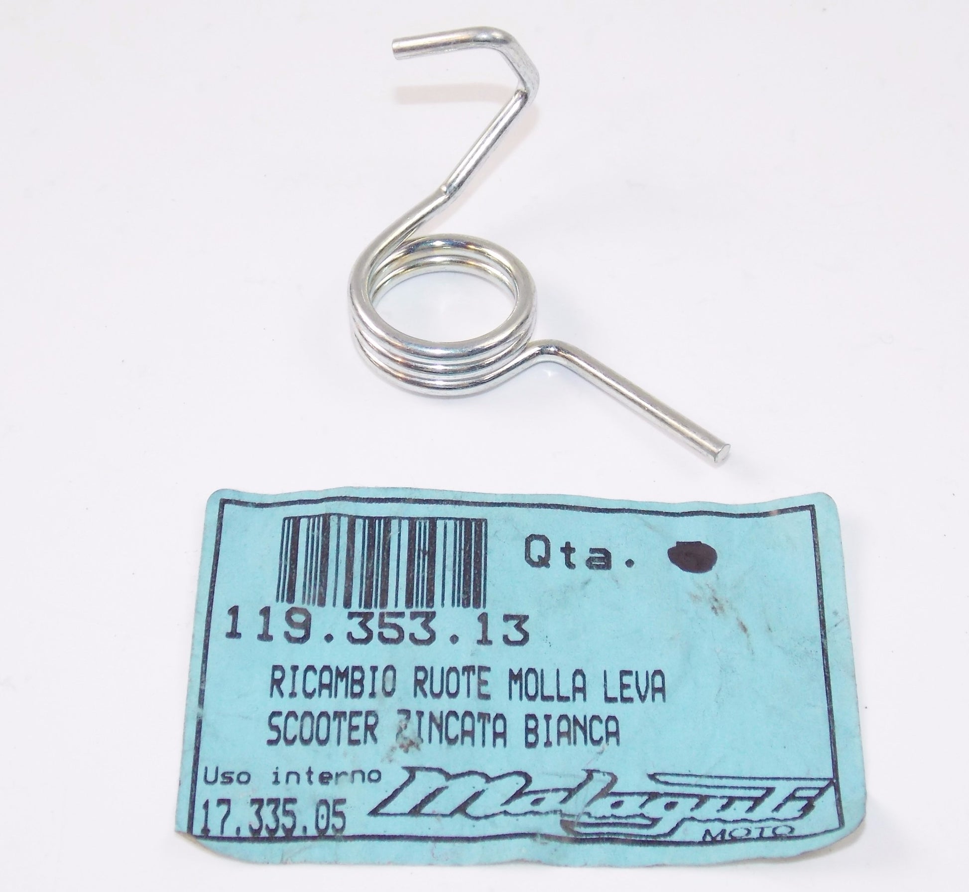 NOS OEM MALAGUTI F 10 WAP BRAKE LEVER RETURN SPRING 119.353.13 - MotoRaider