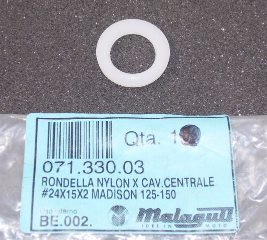 NOS OEM MALAGUTI MADISON 125-250 CENTRAL NYLON WASHER 071.330.00 - MotoRaider