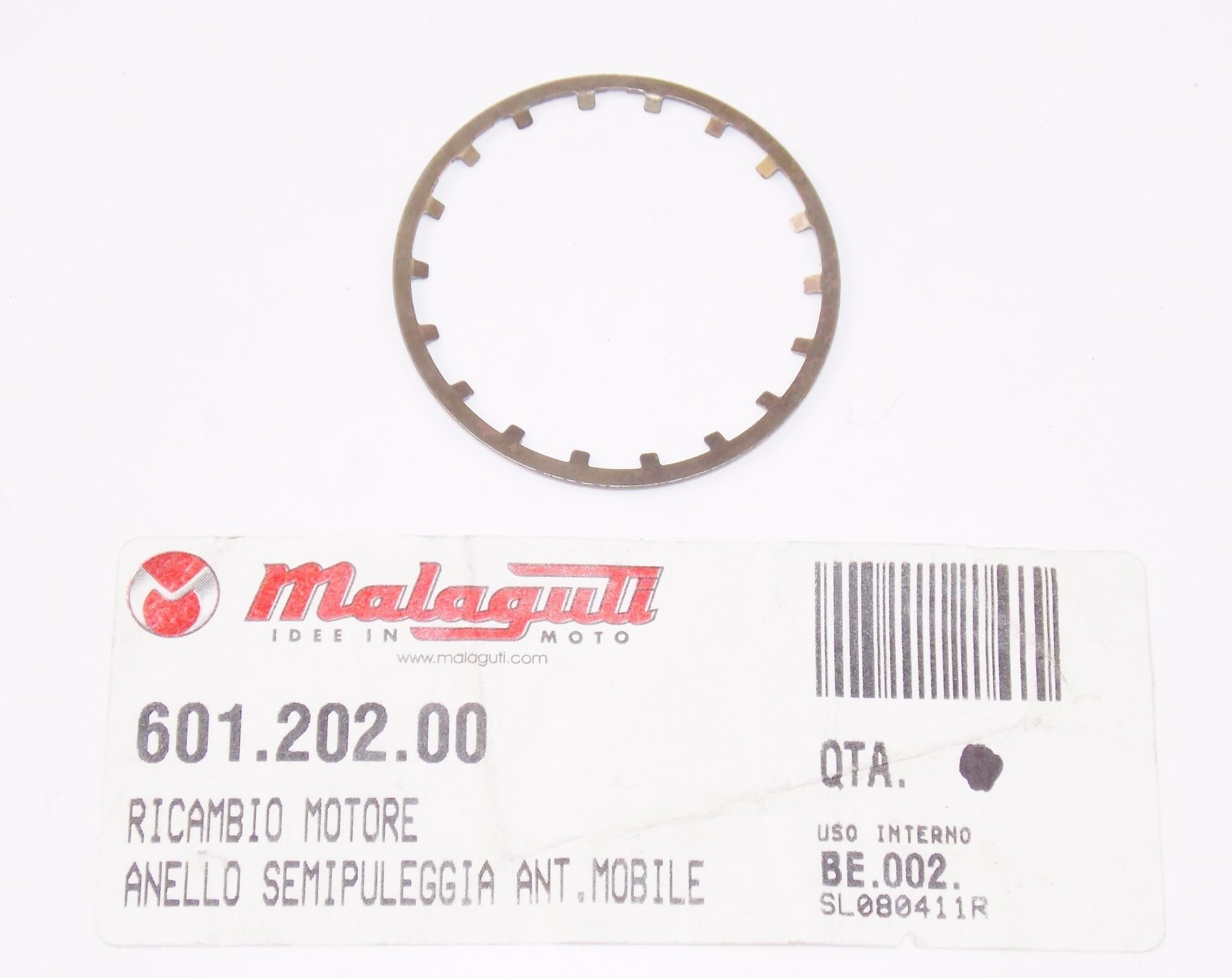 NOS OEM MALAGUTI F 12 - 100 MOBILE FRONT HALF PULLEY RING 601.202.00 - MotoRaider