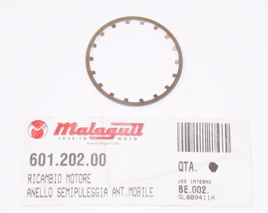 NOS OEM MALAGUTI F 12 - 100 MOBILE FRONT HALF PULLEY RING 601.202.00 - MotoRaider