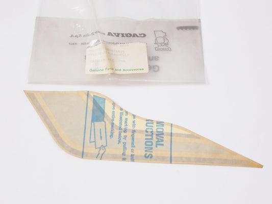 NOS OEM CAGIVA ALA BLU 250/350 LEFT PANEL COVER STICKER MARK DECAL 800038825 - MotoRaider
