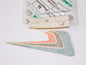 NOS OEM CAGIVA LEFT SIDE FENDER TRICOLOR STICKER 800063913 - MotoRaider