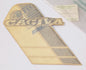 NOS OEM CAGIVA ELEFANT 200 RH GASTANK STICKER DECAL EMBLEM "CAGIVA" 800048510 - MotoRaider