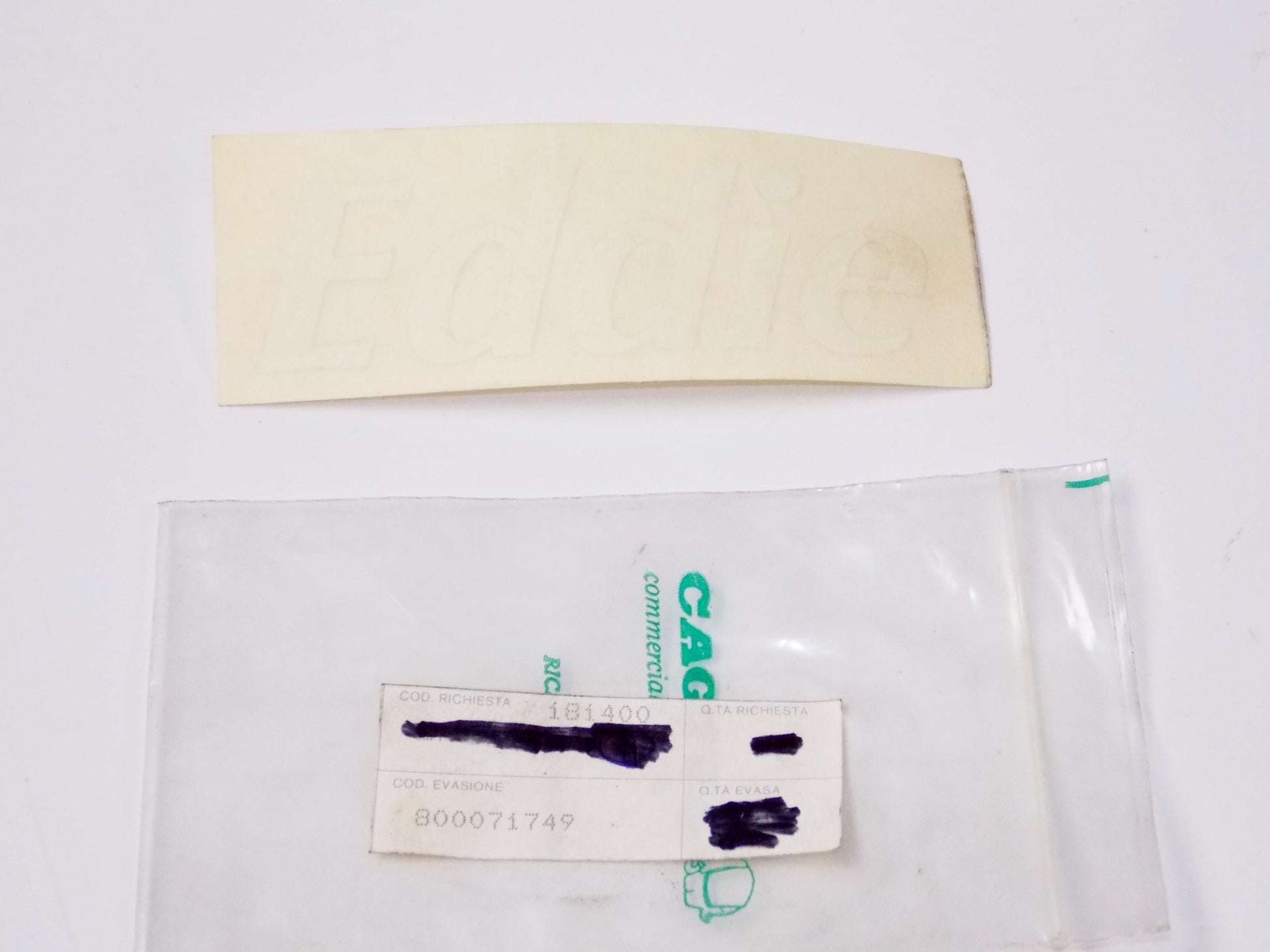 NOS OEM CAGIVA 1992-1993 MITO 2 / MITO REPLICA 2 STICKER "EDDIE" 800071749 - MotoRaider