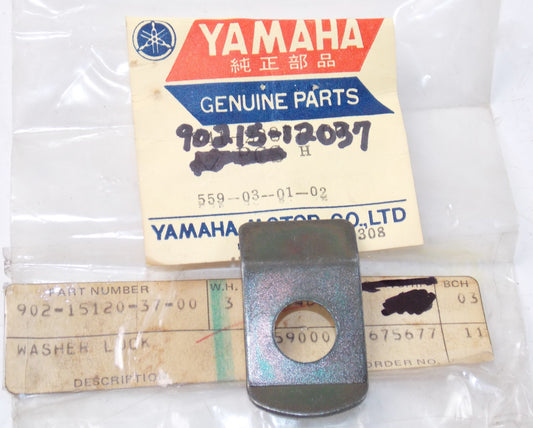 NOS YAMAHA 1971-1977 SL292 GP292 SM292 SM292F STEERING WASHER LOCKER 90215-12037 - MotoRaider
