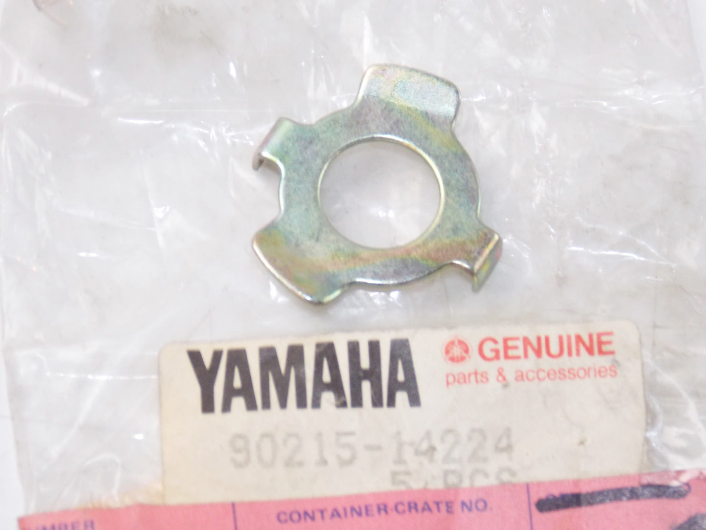 NOS YAMAHA 1983-1994 TRI-MOTO TRAILWAY SEROW CLUTCH WASHER LOCK 90215-14224 - MotoRaider