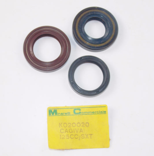 NOS OEM MINARELLI CAGIVA 125 cc. SXT OIL SEAL KIT K020020 - MotoRaider