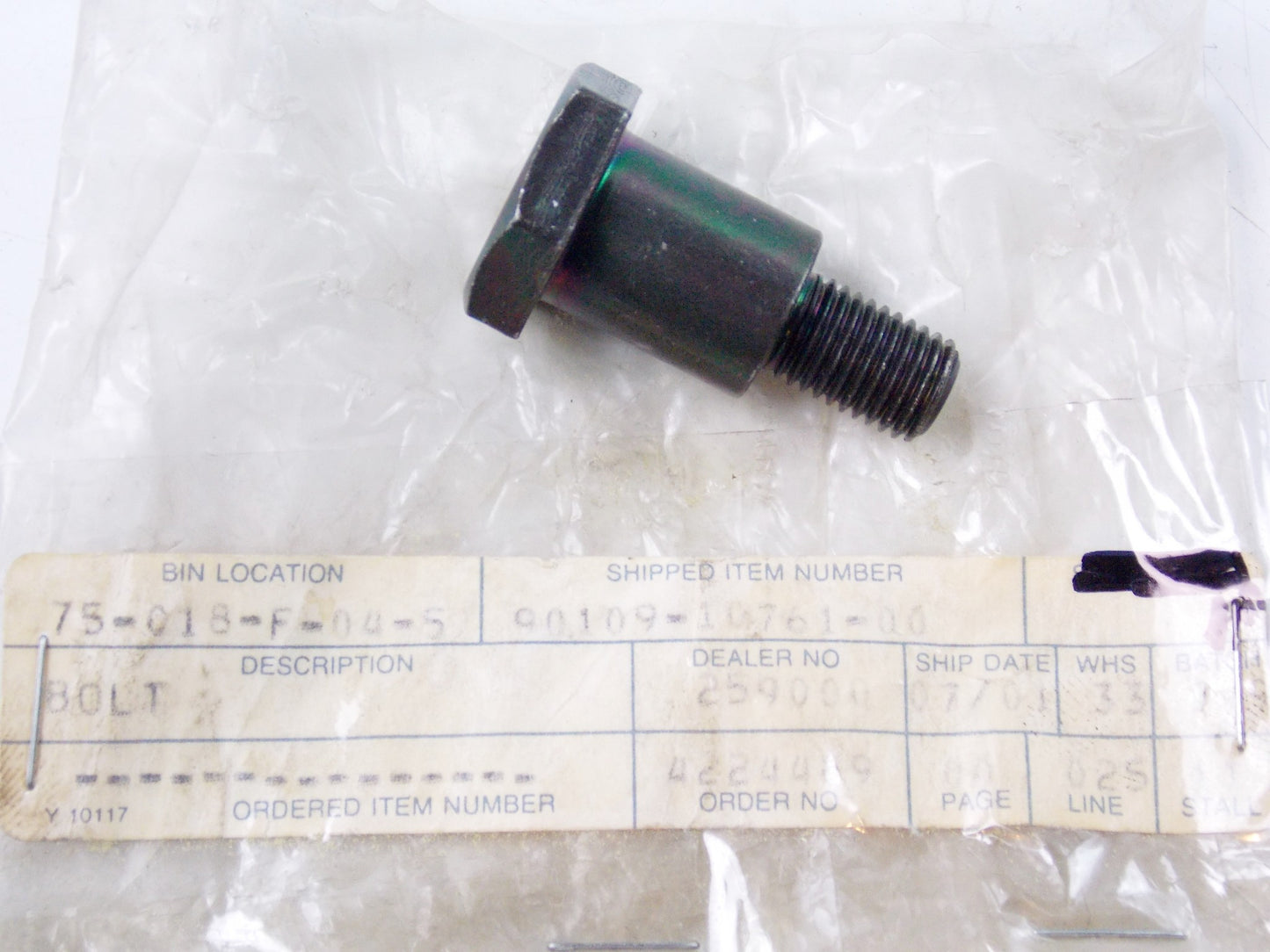 NOS YAMAHA 1983-1985 XJ750MK XVZ12TDK XVZ12DKC2 XVZ12L XVZ12DN BOLT 90109-10761 - MotoRaider