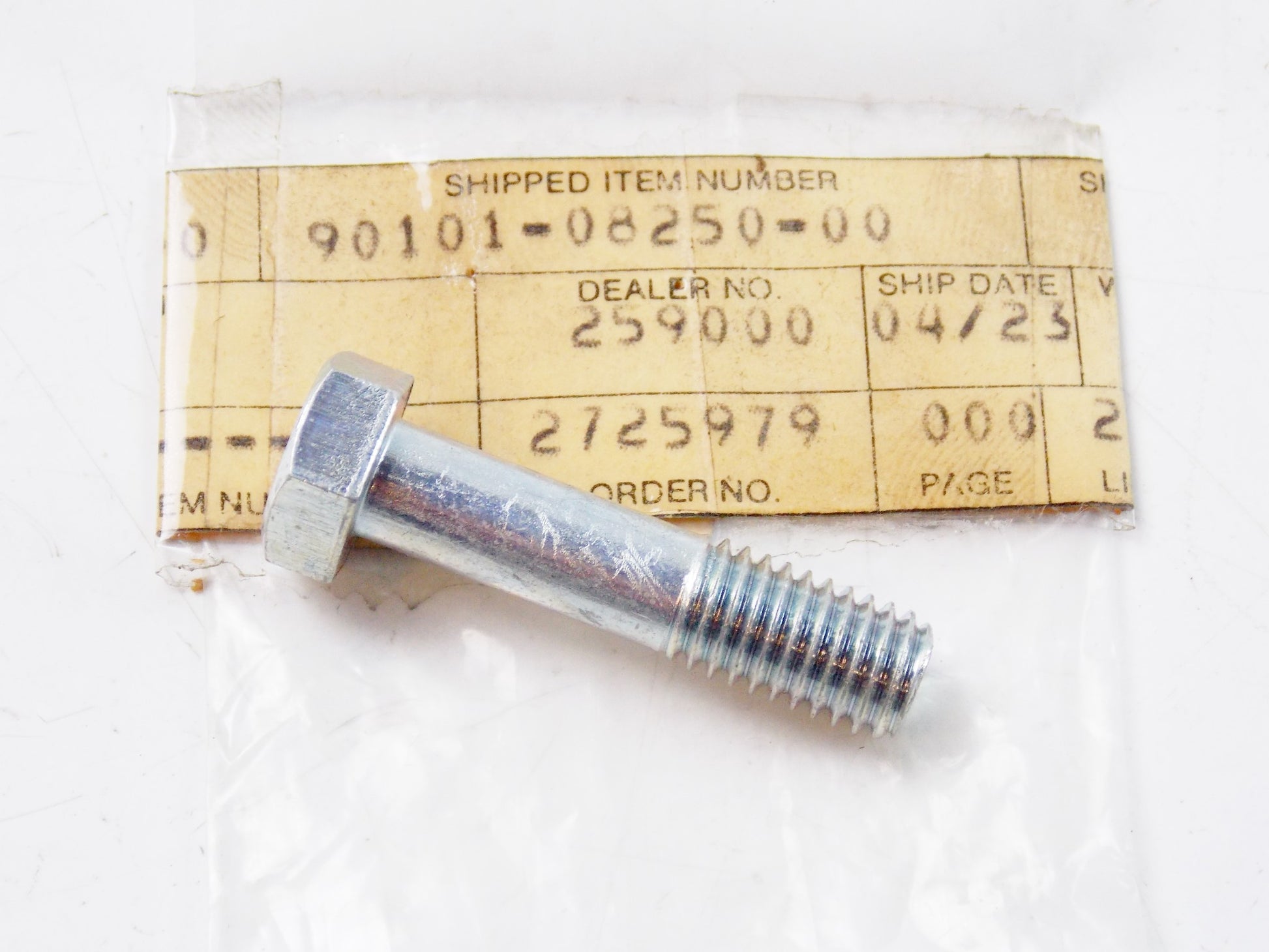 NOS YAMAHA 1974-1977 DT100A DT360A STAND FOOTREST BRAKE PEDAL BOLT 90101-08250 - MotoRaider