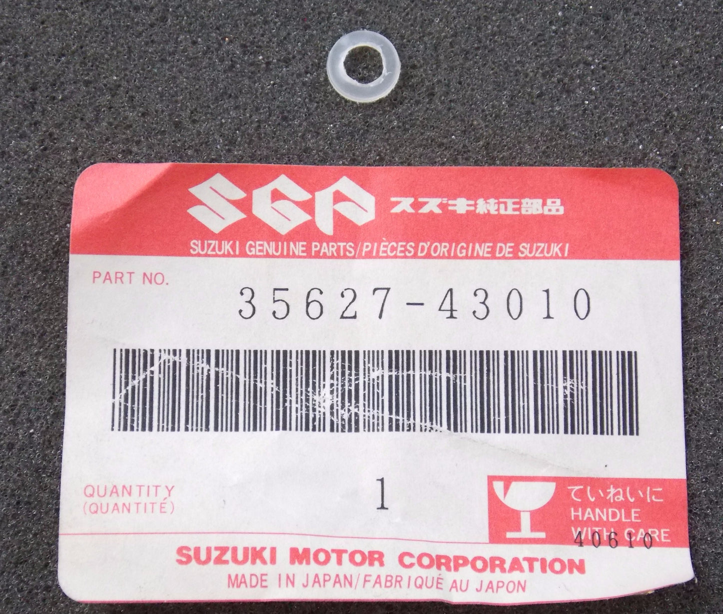 NOS OEM SUZUKI 73-15 ALT GS SP LT GT TS LS VS TC LENS SCREW GASKET 35627-43010 - MotoRaider