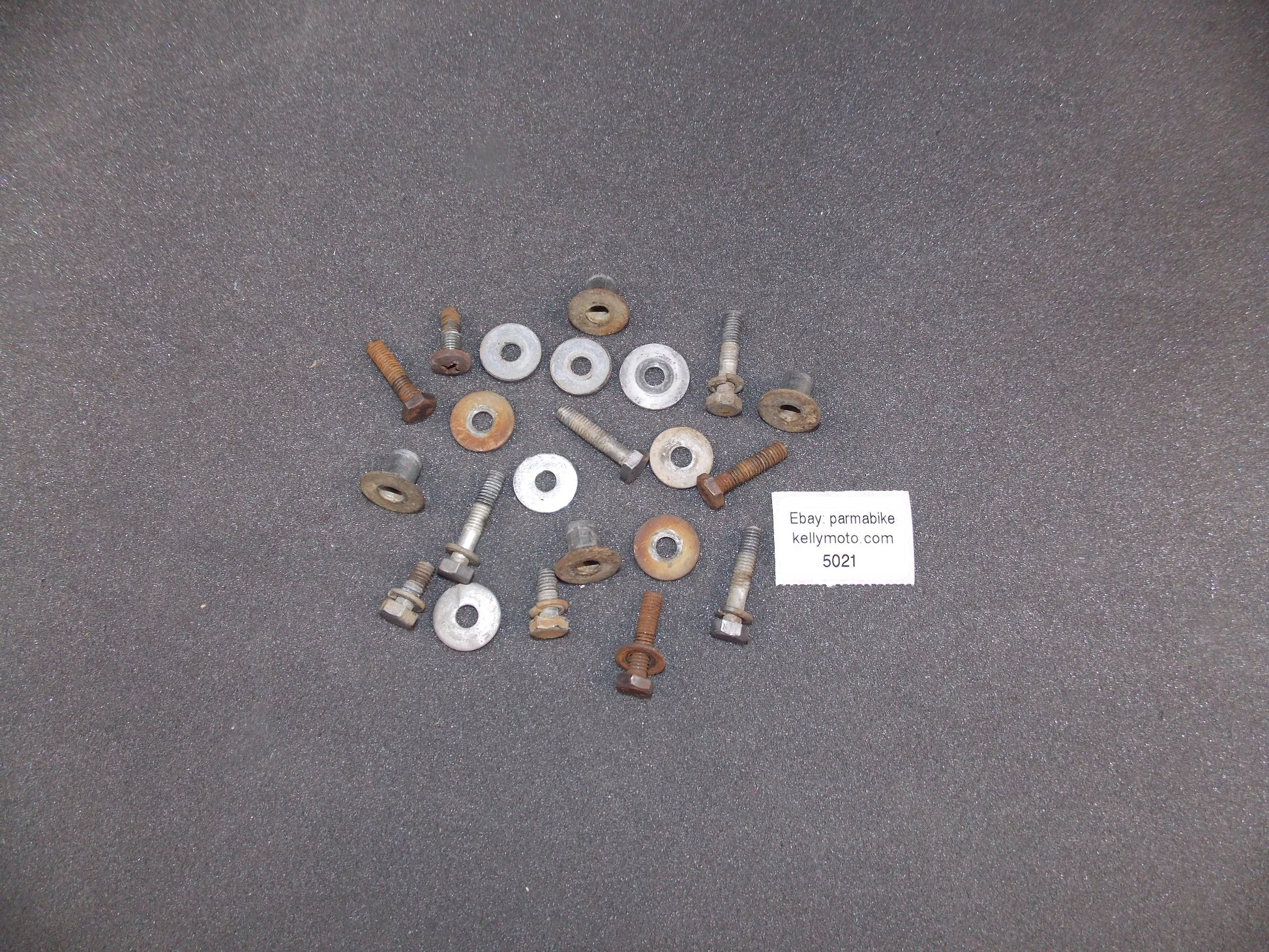 OEM YAMAHA 1976 YZ 400 YZ400 MISCELLANEOUS BOLTS NUTS WASHER HARDWARE - MotoRaider