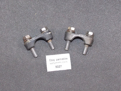 OEM YAMAHA 1976 YZ 400 YZ400 HANDLEBAR UPPER CLAMPS RISERS MOUNTS - MotoRaider