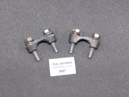 OEM YAMAHA 1976 YZ 400 YZ400 HANDLEBAR UPPER CLAMPS RISERS MOUNTS - MotoRaider