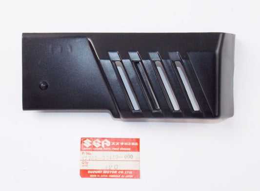NOS OEM SUZUKI RH RADIATOR COVER 17765-33410-000 - MotoRaider