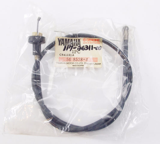 NOS OEM YAMAHA 66-67 U5/D UPPER THROTTLE CABLE ASSY 117-26311-00 - MotoRaider