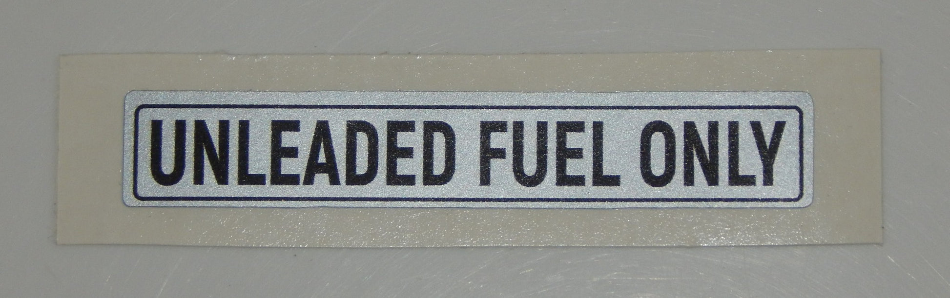 "UNLEADED FUEL ONLY" STICKER DECAL SILVER VW VANAGON GOLF MERCEDES BMW FORD AUDI - MotoRaider