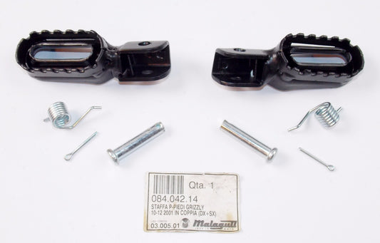 NOS OEM MALAGUTI 08-09 GRIZZLY 10” 12" CE FOOT REST SET 084.042.14 - MotoRaider