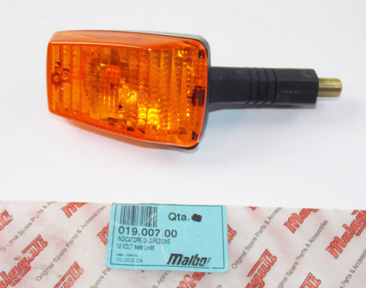 NOS OEM MALAGUTI ENDURO MGX FRONT LH TURN SIGNAL INDICATOR 019.007.00 - MotoRaider