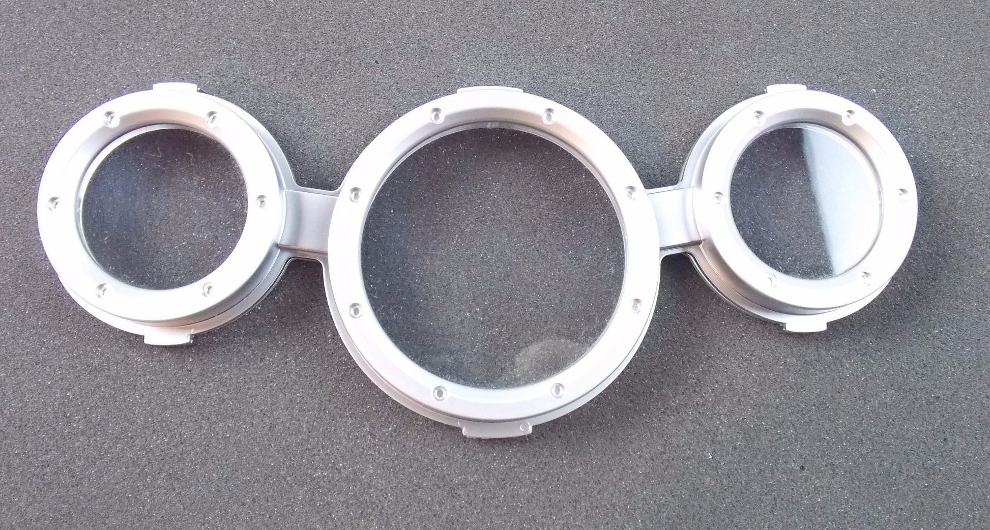 OEM MALAGUTI F 12 MAX 125/200 TACHOMTER DASHBOARD GLASS + SILVER RING 071.615.16 - MotoRaider