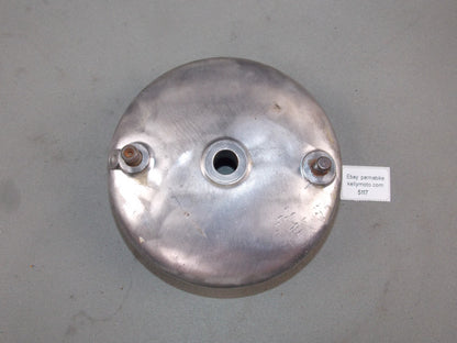 1973 PUCH GS 175 REAR WHEEL BRAKING HUB PLATE + BRAKE SHOES MC GS 125 175 - MotoRaider