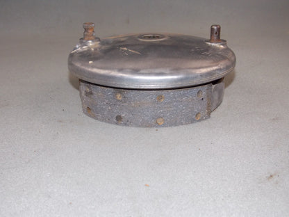1973 PUCH GS 175 REAR WHEEL BRAKING HUB PLATE + BRAKE SHOES MC GS 125 175 - MotoRaider