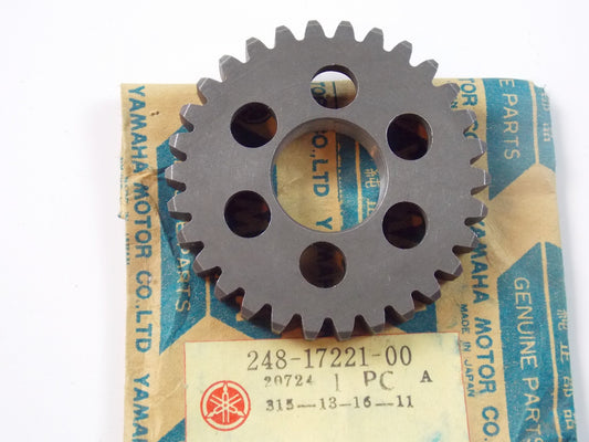 NOS OEM YAMAHA 69-71 AT1E AT1M AT1B ATM1B CT1B GEAR 2ND WHEEL # 248-17221-00 - MotoRaider
