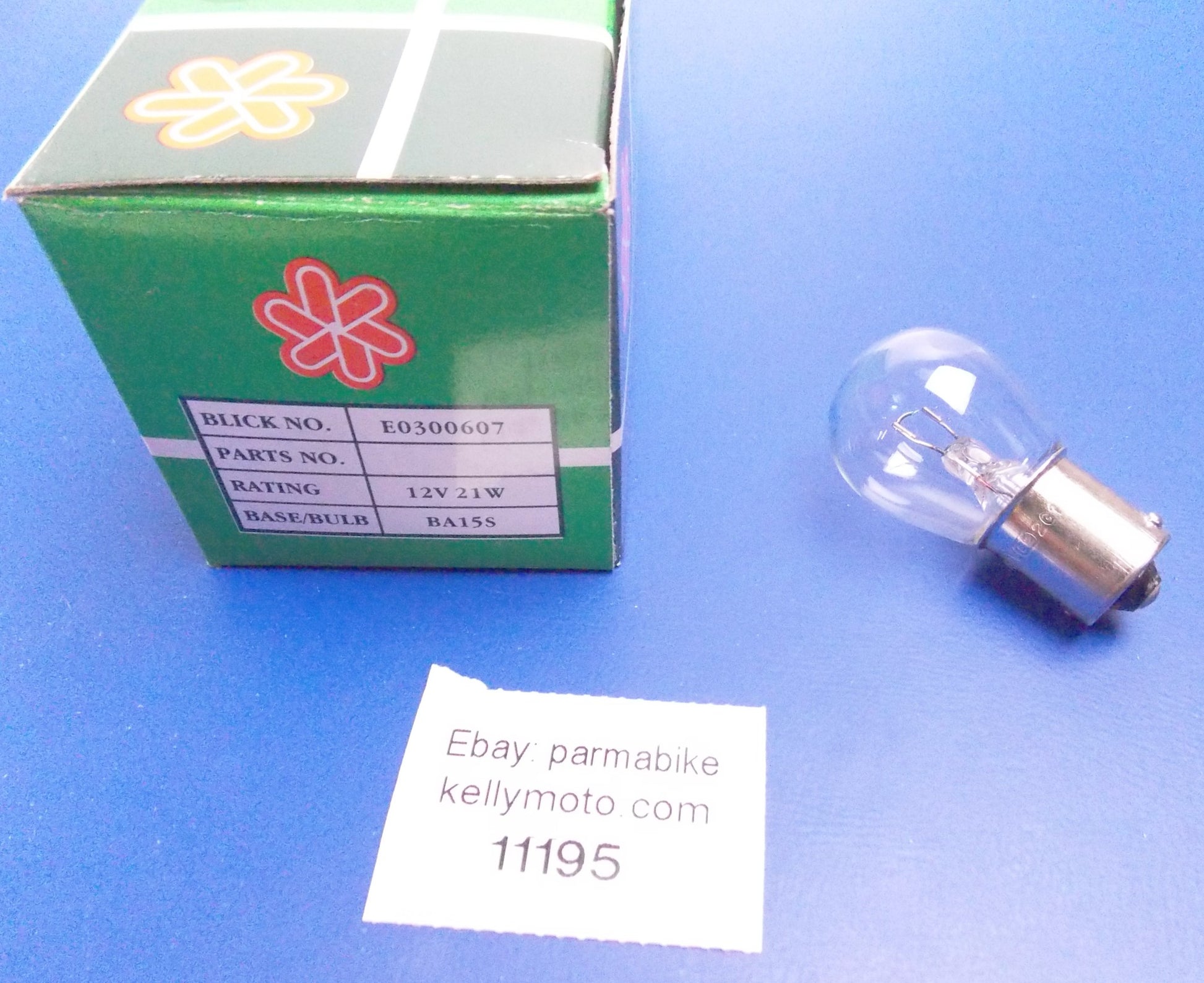 BLICK E0300607 AUTO LAMP BULB LIGHT 12V 21W BASE BA15S SINGLE DEAM PKG OF 9 - MotoRaider