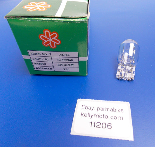 BLICK A6942 E0300968 AUTO BULB LIGHT 12V 21/5W BASE T20 DOUBLE LARGE PKG OF 10 - MotoRaider