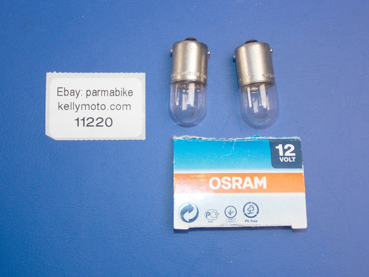 2X OSMAR 5008 AUTOMOTIVE BULB LIGHT 12V 10W BASE BA15s 211-n211 R10W - MotoRaider