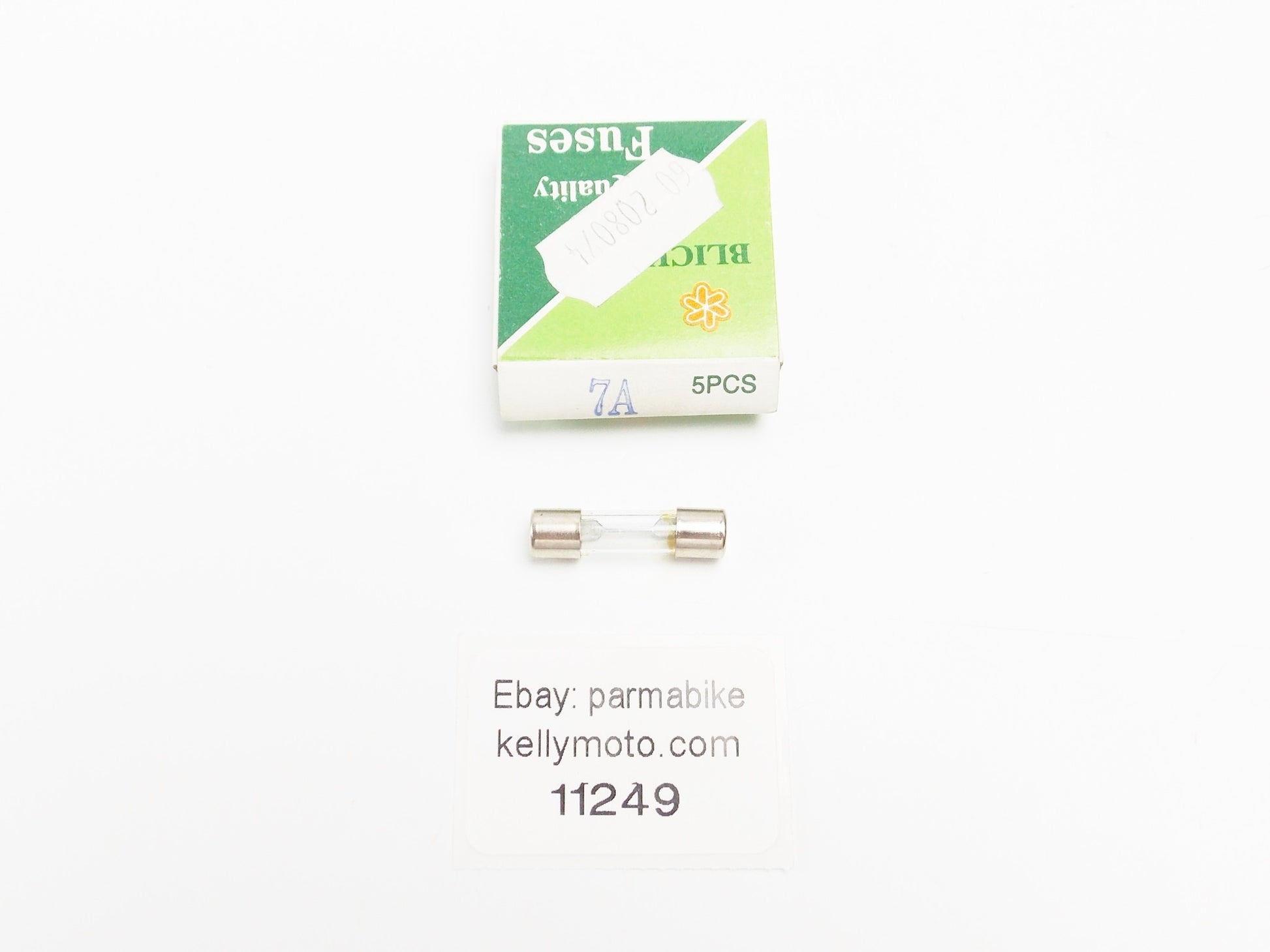 5x BLICK AGX FAST-ACTING GLASS TUBE FUSE 7A 1/4x1" 6.3x25.4mm SCOOTER MOTORCYCLE - MotoRaider
