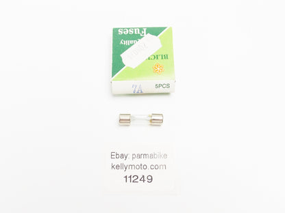 5x BLICK AGX FAST-ACTING GLASS TUBE FUSE 7A 1/4x1" 6.3x25.4mm SCOOTER MOTORCYCLE - MotoRaider