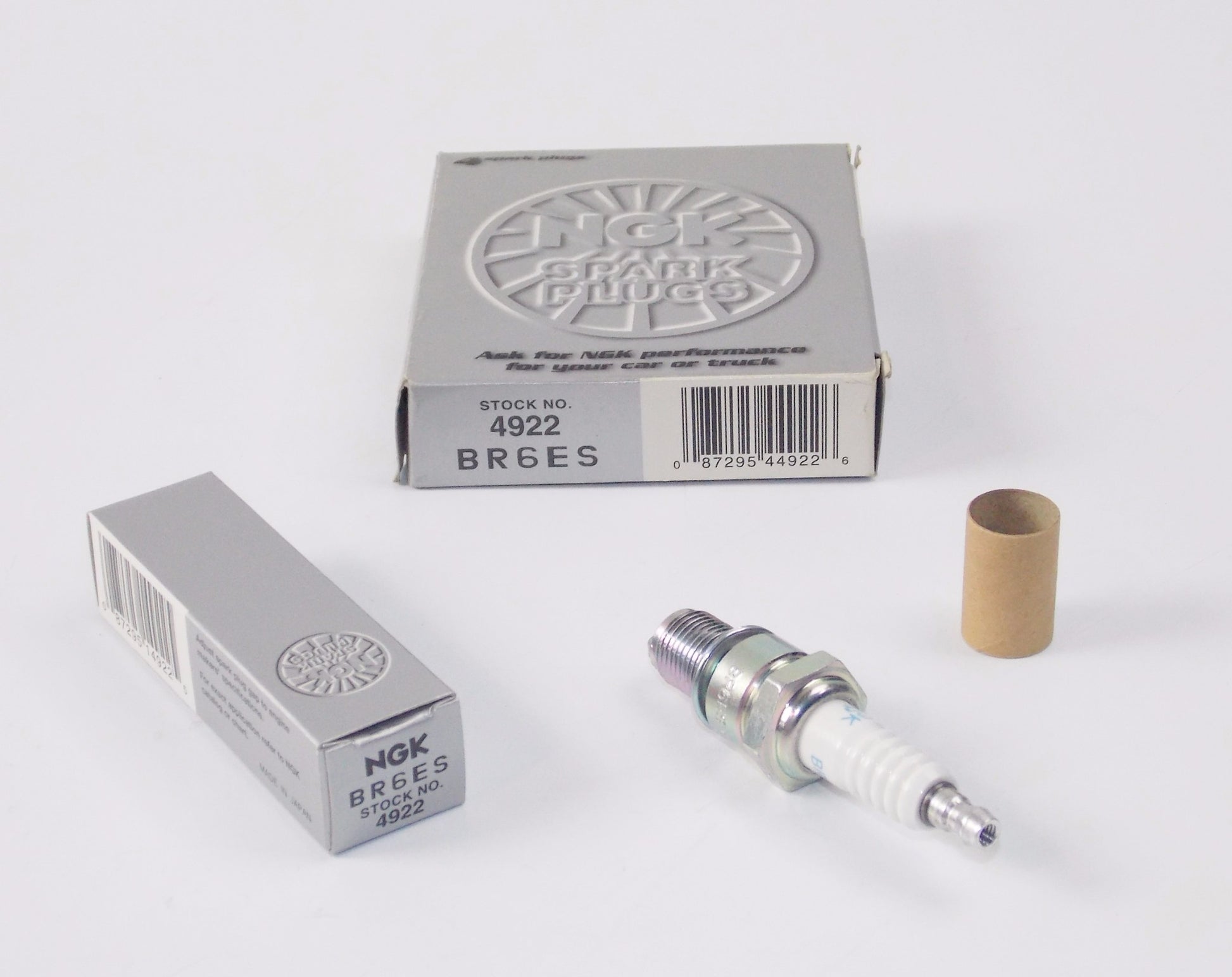 NOS NGK 4922 SPARK PLUG BOX OF 4 YAMAHA KAWASAKI KTM SUZUKI BMW BR6ES - MotoRaider