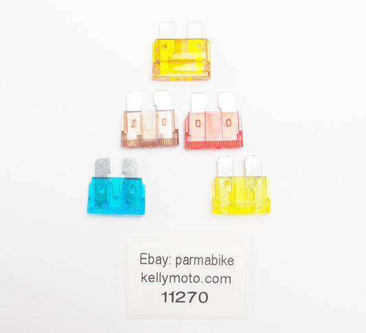 AUTOMOTIVE ATO REGULAR FUSE BLADE 5-7.5-10-15-20 Amp LANCIA RENAULT CITROEN NSU - MotoRaider