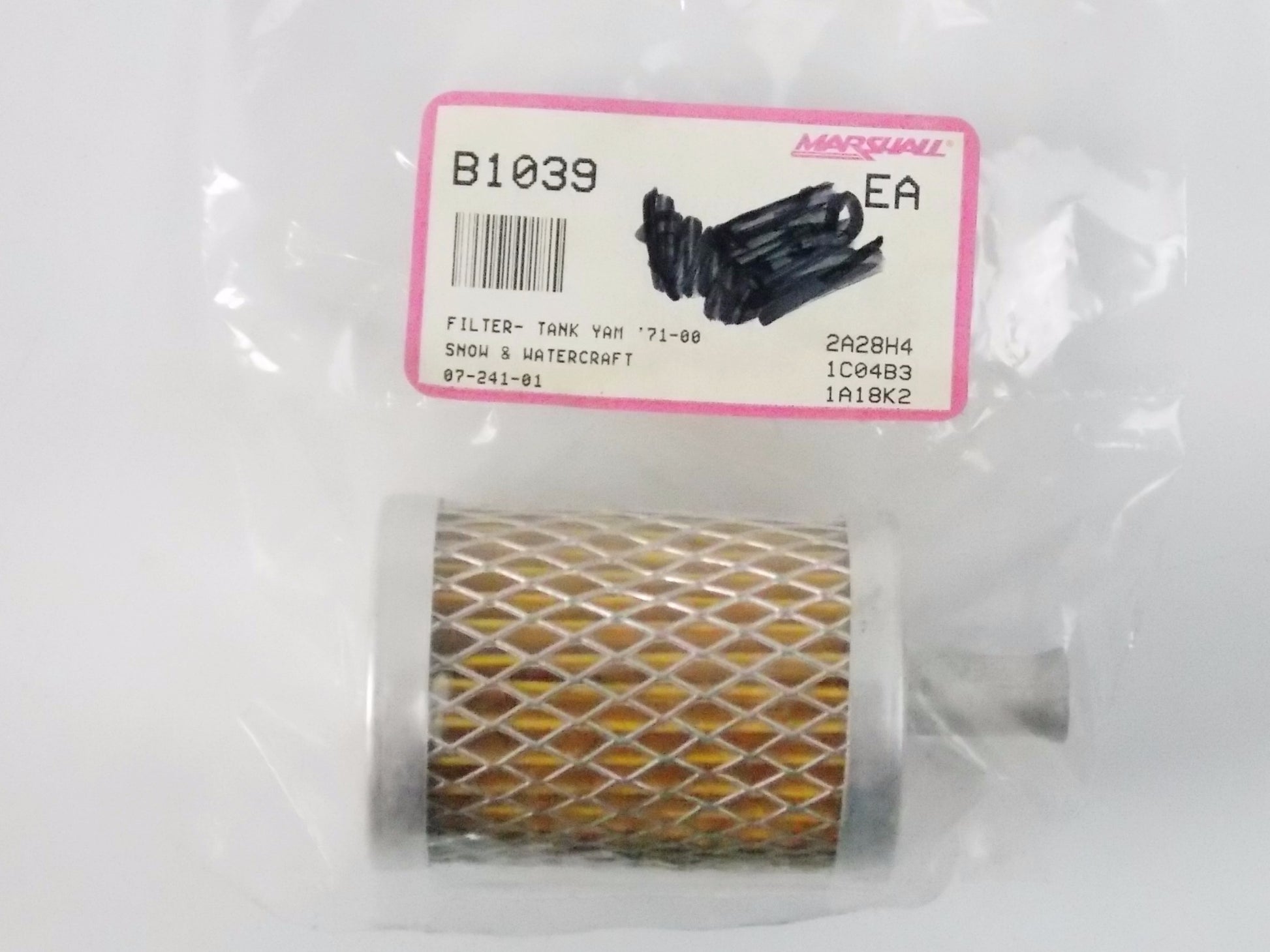 NOS MARSHAL FILTER TANK 1/4 in. YAMAHA 71-00 SNKW & WATERCRAFT 07-241-01 - MotoRaider