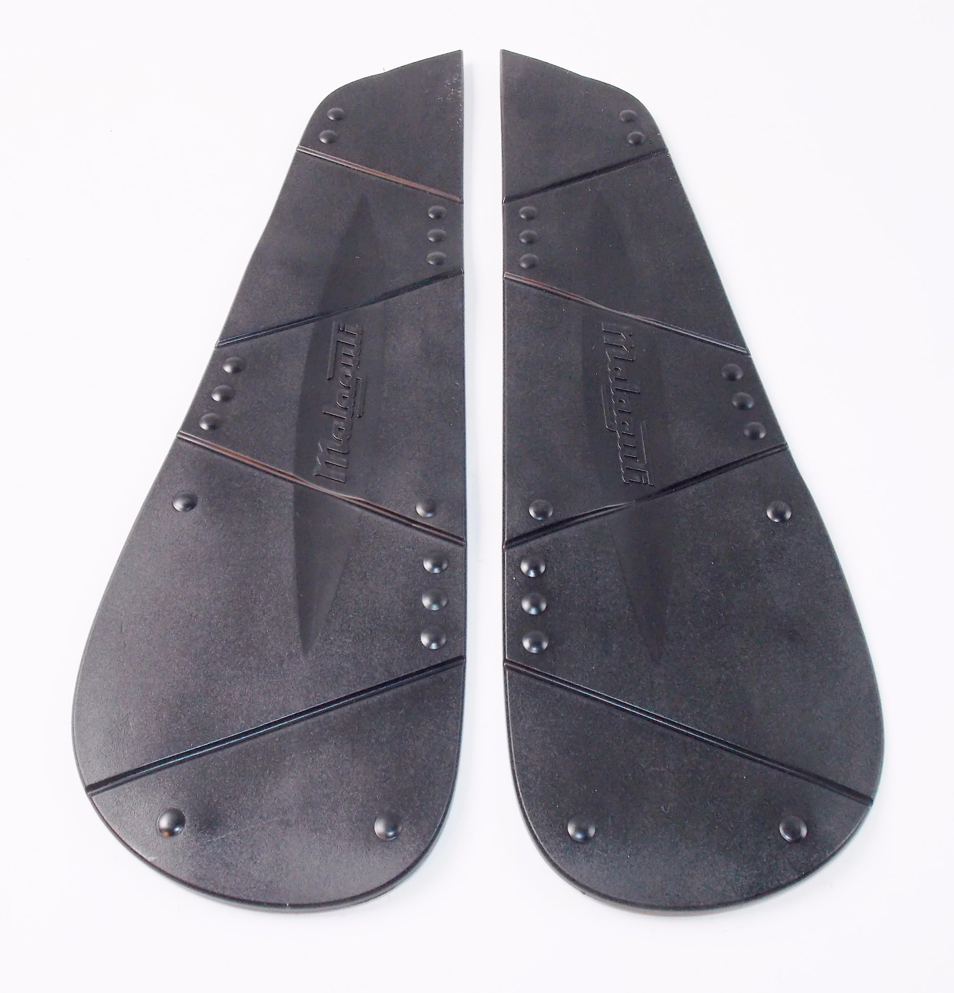 NOS OEM MALAGUTI F 12 MAX 125/200/250 LH RH FOOTREST RUBBER FEET SET 064.032.03 - MotoRaider